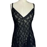 Source Unknown Petra Fashions Black Lace Sheer Romper Nightgown Y2K 90s Lingerie Size L Photo 0