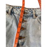 Forever 21 Mid Rise Button Fly Shorts Light Wash Distressed Destroyed Photo 7