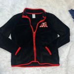 Disney  Mickey Mouse and Minnie Mouse Kissing Fleece Zip Up Jacket size Medium Photo 1