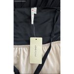 Lovepoint Beige/Black Thin Straps Pleated Maxi Formal Dress Photo 7