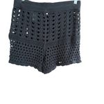 Aerie Black Crochet Swim Coverup Shorts Photo 7