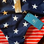 Cupshe Womens USA RED WHITE BLUE Star Pattern SWIM Bikini Photo 2