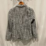 AQUA Y2K style chunky metallic thread tweed blazer double breasted Photo 2