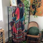 Free People  Wild Wild West Multicolor Aztec Knit Belted Fringe Trim Cardigan Photo 1