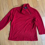 Vintage Rare Y2K Red Turtleneck with rhinestone zipper Size undefined Photo 2