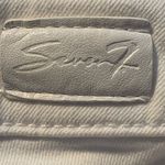 Seven7  White Mid Rise Vintage Boot Denim Jeans with Fringed Hem Photo 7