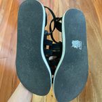 Steve Madden Black Suede Gladiator White Sole Sandal Photo 7