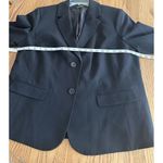 Nine West Blazer Womens Jacket Two Button Size L-XL Office Formal Preppy Black Photo 5