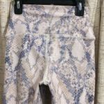 Carbon 38  Python Snakeskin Print High Waisted Leggings Photo 6