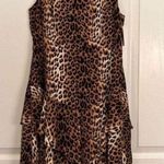 19 Cooper XS Sleeveless Tiered-Skirt Leopard Print Dress Photo 1