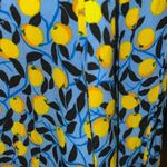 Diane Von Furstenberg  NWT Dover Top Nectarine Medium Sky Blue Top Size 14 Photo 3