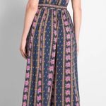 Modcloth NWT - Navy Blue Unbridled Enthusiasm Jumpsuit Wide Leg Belted Photo 1