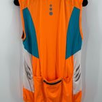 Little Donkey Andy 1/2 Zip Cycling Vest Size Medium Reflective Breathable Womens Orange Photo 3
