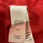 Lucky Brand  Poppy Red Eyelet Sleeveless‎ Summer Babydoll Top Blouse Size S NEW Photo 10