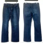NY&C Low Rise Curvy Bootcut Jeans Womens 10 Tall Blue Stretch Denim Classic City Photo 2