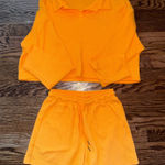 Waffle knit orange set Photo 0