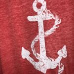 C&C Orange Nautical Graphic Anchor Tee Swim Cover Oversized Relaxed Tunic Fit XL Photo 2