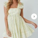 American Threads  - Cara Floral Eyelet Flutter Sleeve Babydoll Mini Photo 0