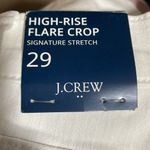 J Crew Factory Jeans High Rise Flare Crop Signature Stretch White Sz 29 NWT Photo 3
