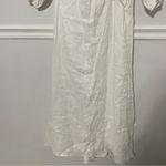 DISSH • beau white long sleeve linen midi dress sz US 6 Photo 8