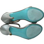 Blue by Betsey Johnson Angie Rhinestone Embellished Sandals Size 6.5 Silver Photo 3