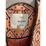 Seen Worn Kept Jessie Tapestry Coat Orange Pink Womens Small Anthropologie Photo 14
