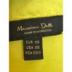 Massimo Dutti  Lemon Yellow Button Front Shirt Size XS Blouse Photo 3
