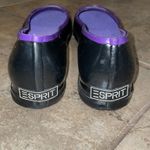Esprit Black Purple Rubber Rain Flats Loafers Womens Sz 9 Slip-on Shoes Classic Photo 5