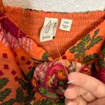 Joie NWOT  Orange Floral Cropped Camisole Cotton Small Photo 1