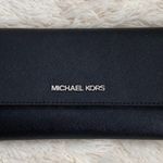 Michael Kors Black Large Trifold Wallet Photo 0