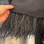 BCBGMAXAZRIA BCBG Maxazira Black strapless Tiered dress with feathers Photo 3