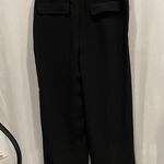 Lord and Taylor Vintage  wide leg flowy luxury dressy pants black tuxedo stripe Photo 6