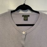 Eddie Bauer  Size XXL Pale Blue Angora Lambs Wool Crew Neck Button Cardigan Photo 1