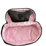 Victoria's Secret  Black Satin Cosmetic Travel Bag Bra Organizer Black Pink Photo 1