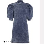 Ganni denim puff sleeve dress Photo 1