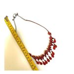 Carnelian and orange crystal statement necklace Photo 5
