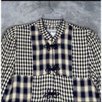 Jessica Howard Dress Black Cream Gingham Plaid Maxi Dress Boho Cottagecore 12 Photo 3