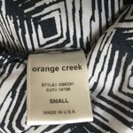 Orange Creek Black & White Print Shorts Pom Poms Small Photo 8