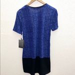 Elie Tahari  Snakeskin Blueberry Print High Low Top Photo 4