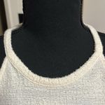 ZARA Beige Sleeveless Fringe Tweed top Photo 3