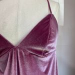 Victoria's Secret Pink Velvet Slip Mini Dress Spaghetti Strap Lounge Sleep Sz L Photo 4