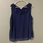 Oleg Cassini  Tank and Kimono Set Navy size‎ 16w Photo 4