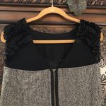 BCBGeneration BCBG gathered satin chiffon chevron herringbone tweed dress 8 Photo 5