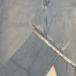 MOTHER The Mid Rise Dazzler Ankle Fray Jeans Blue Size 34 Photo 14