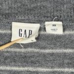 Gap  Womens XS Gray White Striped Boatneck Sweater Merino Wool Blend‎ Neutral Photo 5