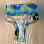 Moana Bikini in Blue and Purple Tie-Dye Photo 2