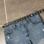 Good American  Good Curve Distressed Denim Shorts size 29 Photo 4