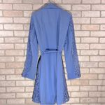 Lane Bryant NWT Blue Lace Details Long Sleeve Trench Coat Size 18/20 Photo 6