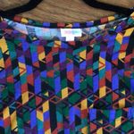 LuLaRoe Carly tee shirt dress geometric print size small Photo 2