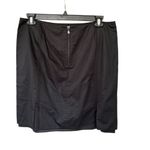 Ann Taylor Mini Skirt 14 Black Pencil Vertical Seams Professional Office Wear Photo 1